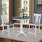 International Concepts Round 36 in Rd Ped Gathering Ht Table, 2 San Remo Stools, White/Heather Gray, 36 in W, 36 in L, Wood K05-36RT-27B-S102-2 - alternate 2